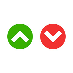 Green up and red down arrow vectors, Cursor arrow vector up and down, Arrows up and down, Arrow vectors