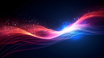 Abstract colorful waves and lines background for design and presentations