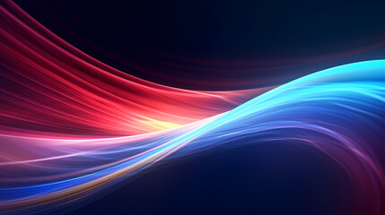 Abstract geometric background, technical lines background and light effects, 3D rendering