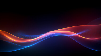 Fototapeta premium Technology abstract line background and light effect, technology sense background