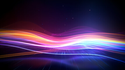 Technology abstract line background and light effect, technology sense background
