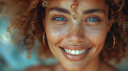 A detailed image of a woman with a playful and light-hearted expression, her joy infectious Captured in 16k, realistic, full ultra HD, high resolution, and cinematic photography