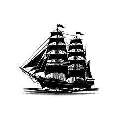 Sailing ship logo: Evokes adventure, exploration, and freedom, embodying the spirit of maritime heritage and discovery.