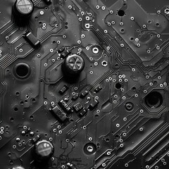 a close up view of a computer motherboard