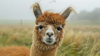 Obraz premium alpaca in the grass