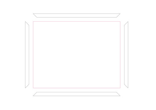 Frame Laser SVG Cut Files, Pic Frames 