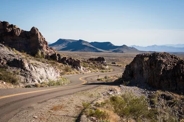 Foto op Canvas Historic Route 66 winds along Highway 10 in Arizona, USA. © David