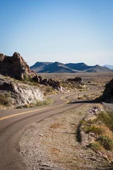 Fotobehang Historic Route 66 winds along Highway 10 in Arizona, USA. © David
