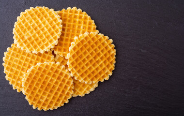 Sweet golden Belgian waffles