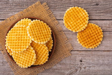 Sweet golden Belgian waffles