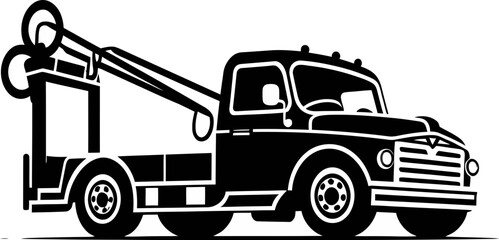 Tow Truck Vector Art Dynamic Imagery for Your Designs