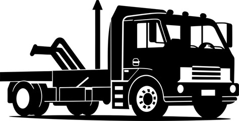 Tow Truck Vector Illustration Dynamic Rescue Imagery