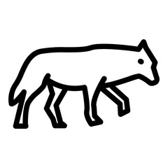 wolf animal icon