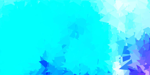 Light pink, blue vector gradient polygon layout.