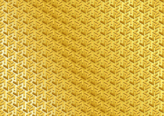 Gold metal background or texture. Seamless pattern. Vector.
