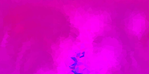 Dark pink vector polygonal pattern.