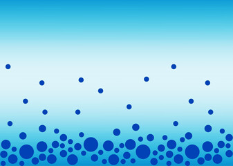 Blue dots on a blue background. Vector illustration for your design.