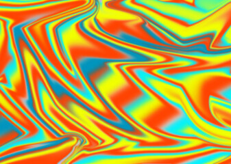 abstract background with smooth lines in yellow, orange and green colors