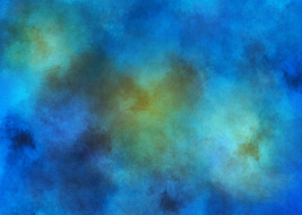abstract blue watercolor background with grunge texture and brush strokes