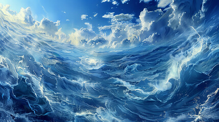blue water background - Powered by Adobe