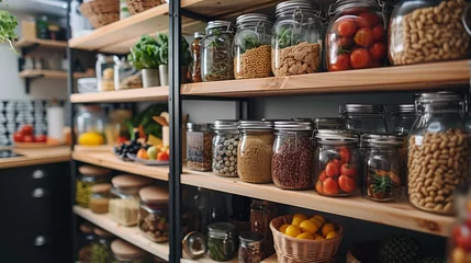 Fotobehang Innovative Kitchen Storage: Designing Your Dream Pantry © BRH
