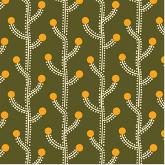 Winter Vines Background In Fabric, Wallpaper and Textures