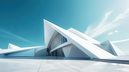 white building with modern architecture