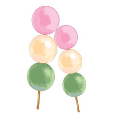 colorful sweet meatballs