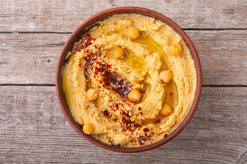 Declicious food from chickpea - hummus - 766021743