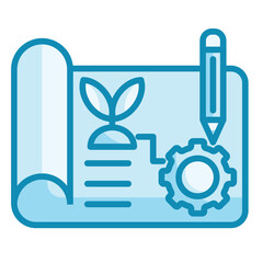 Green Tech Planning Icon