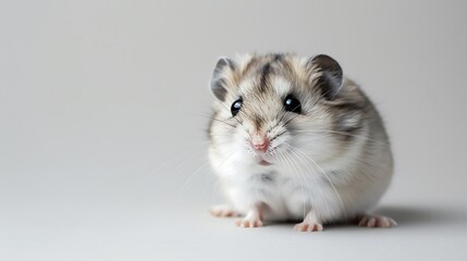Isolated Roborovski Hamster Spreads Happiness