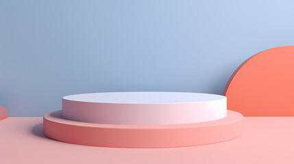 Abstract podium with copy space for product in minimalist style