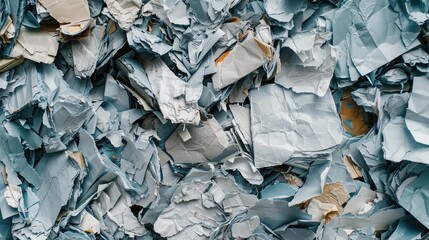 background of paper textures piled ready to recycle