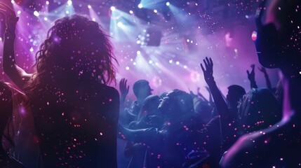 People At Music Concert HD Background
