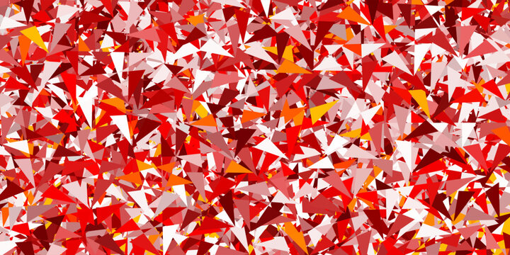 Light orange vector texture with random triangles.