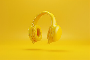Obraz premium banana shaped earphones