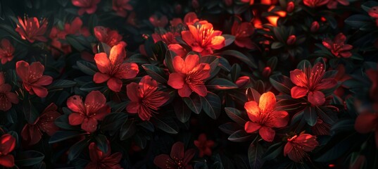 Ethereal abstract patterns from vibrant spring blooms for unique background designs