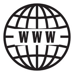 go to web icon symbol vector flat design sign click mouse isolated eps10. Black and white background. Web icons vector