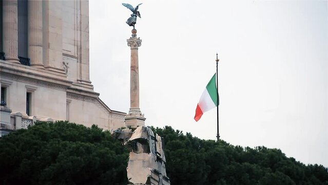 The Victor Emmanuel II National Monument (Italian: Monumento Nazionale a Vittorio Emanuele II), also known as the Vittoriano or Altare della Patria, Rome, Italy.