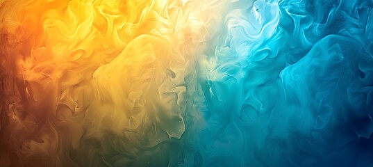 Fototapeta premium Gently Interwoven: A Subtle Symphony of Yellow and Blue, Embracing Soft Textures in Harmonious Contrast, Inviting Serenity and Depth