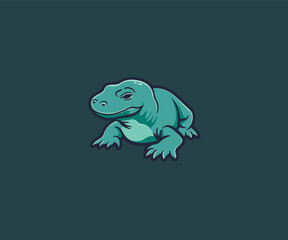 lizard head logo illustration