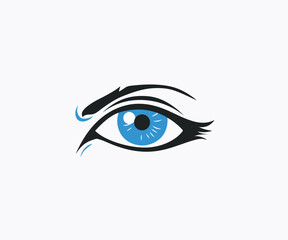 eye logo design template