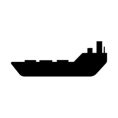 Barge vektor Black set icon 