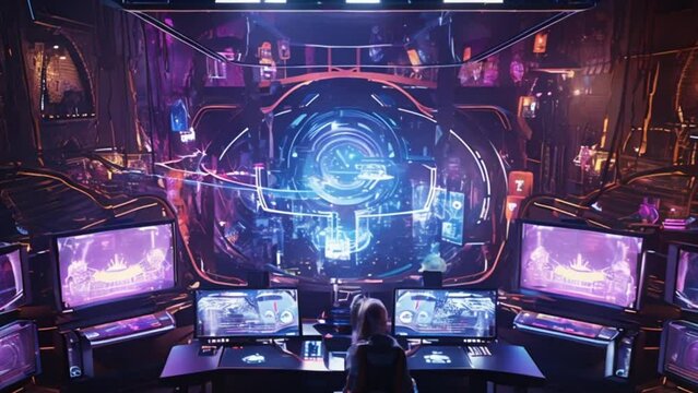 background with computer recording