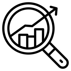 SEO analysis outline icon