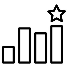 Ranking outline icon