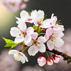 봄에 활짝 핀 벚꽃 - obrazy, fototapety, plakaty