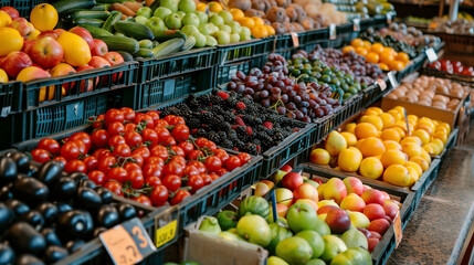 supermarket vegetables