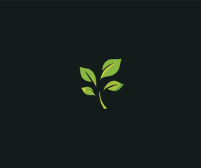 plant seed logo design template