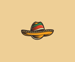 mexician hat logo design